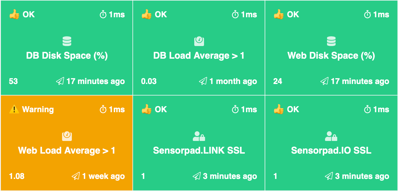 sensor events